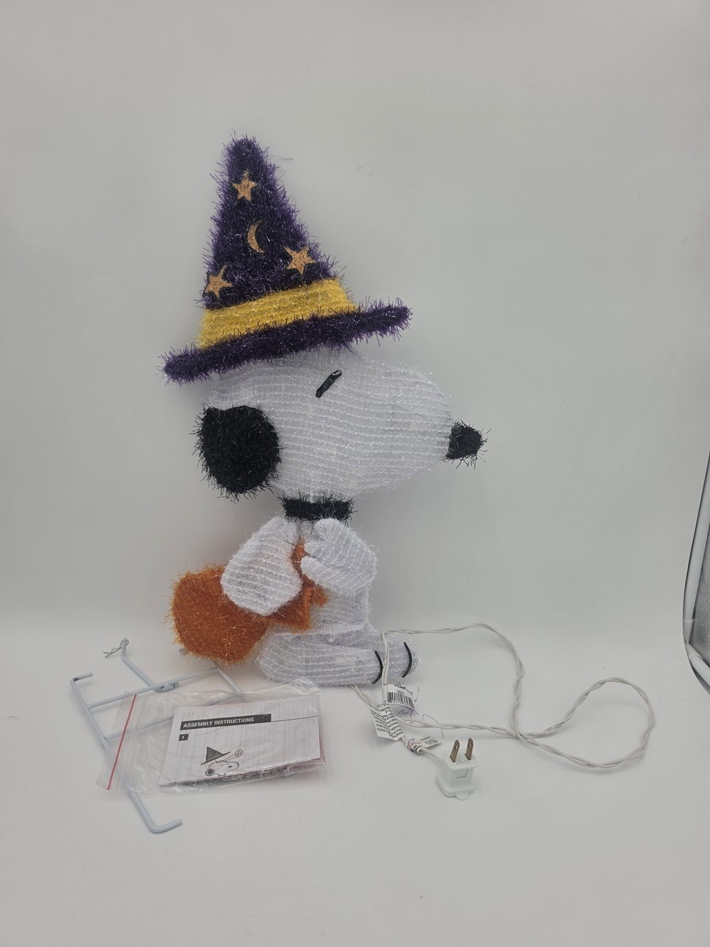 Halloween White Snoopy Witch Light-Up Decoration